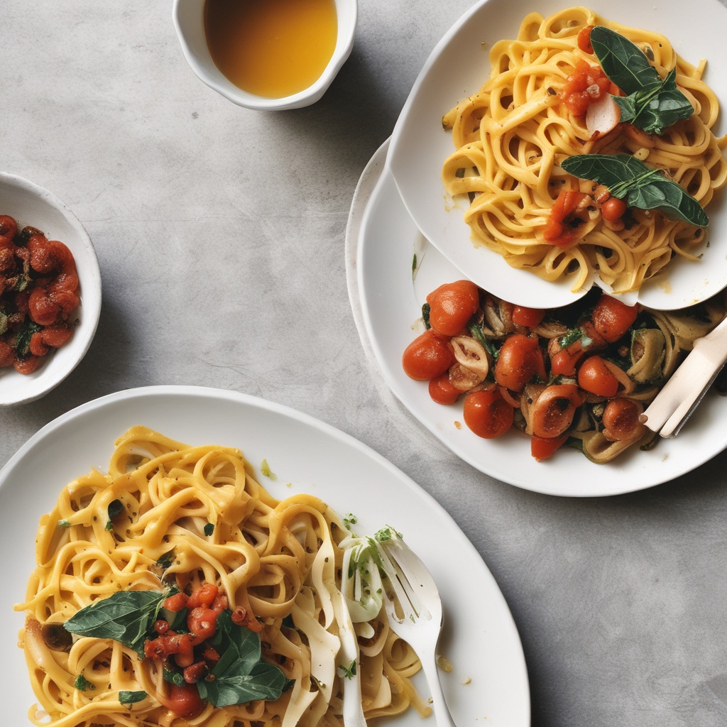 An inviting plate of seasonal pasta